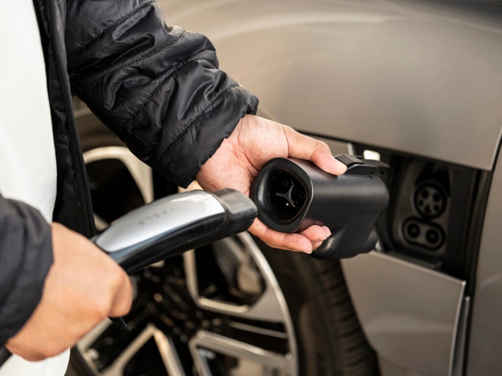 Lucid Plugs Into Tesla