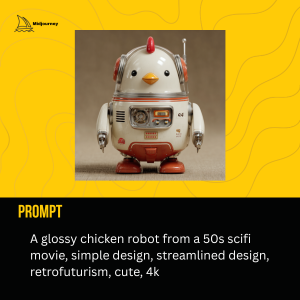 Midjourney Robot Chicken Prompt