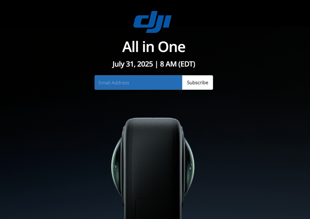 DJI Teases 'All In One' Product Reveal for July 31, Hints at New 3D Camera