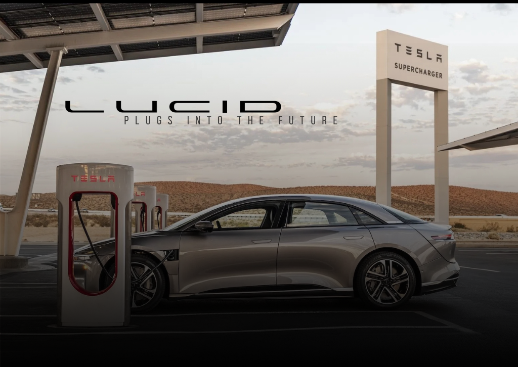Lucid Plugs Into Tesla