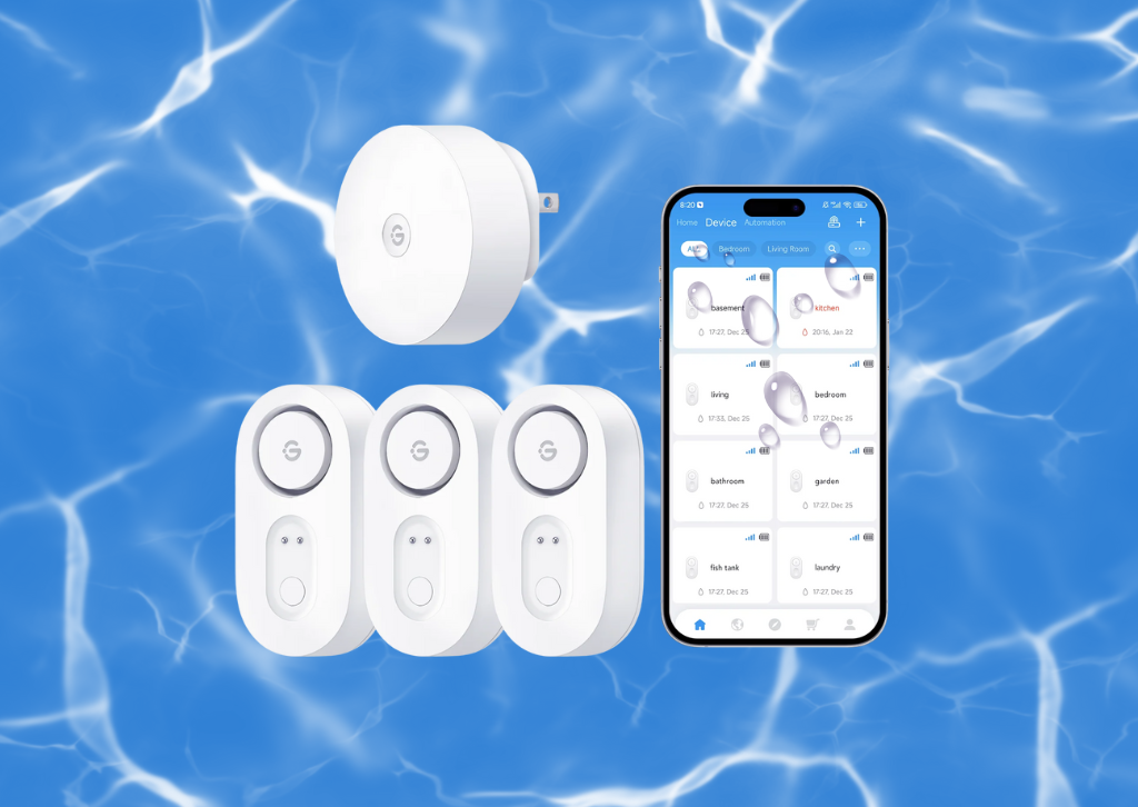 GoveeLife Water Leak Detector 1s Review: An Affordable Way to Prevent Disaster 87 Smart water leak detection devices displayed